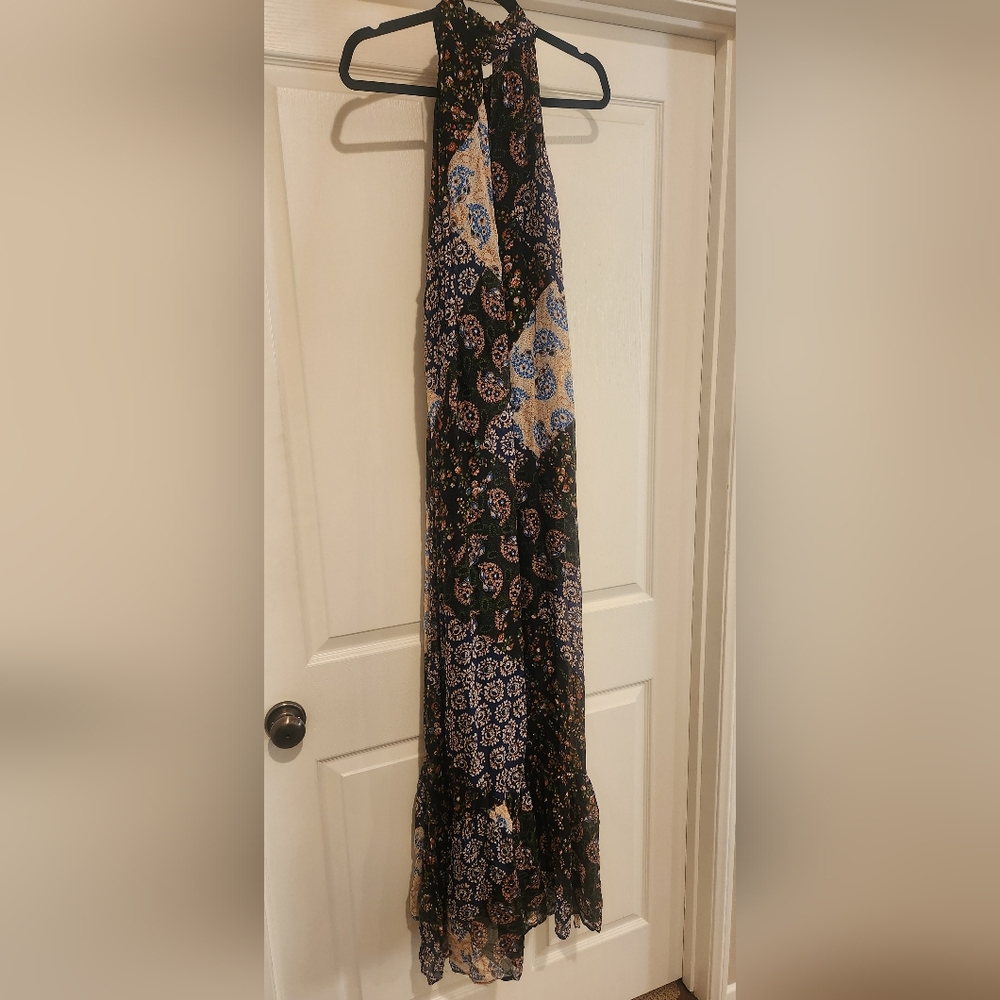 Maeve by Anthropologie halter maxi floral dress